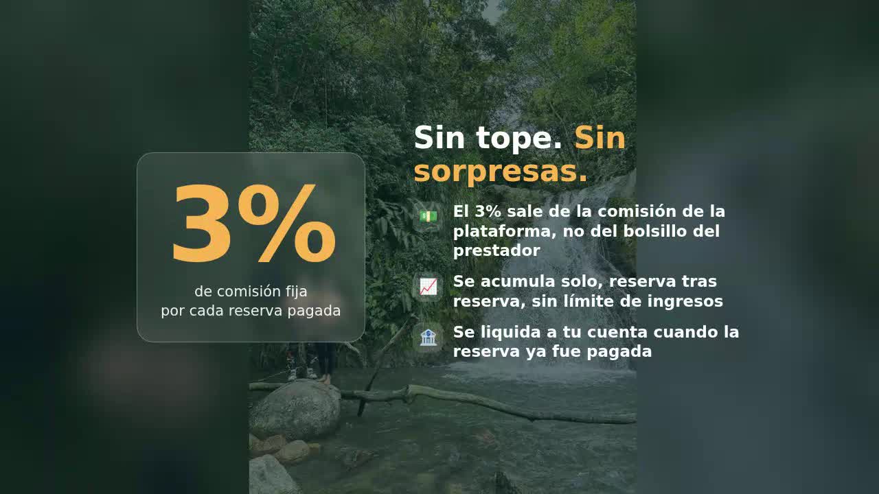 Gana comisión recomendando experiencias