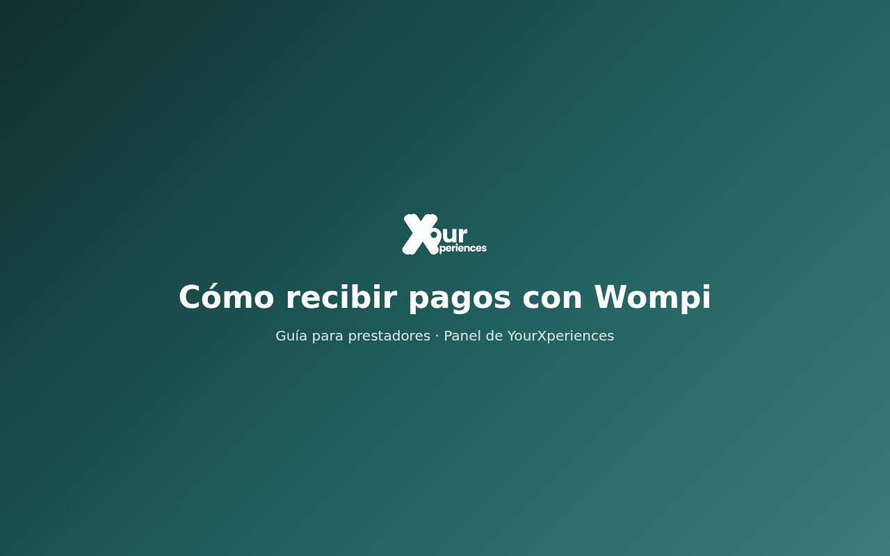 Cómo recibir pagos con Wompi