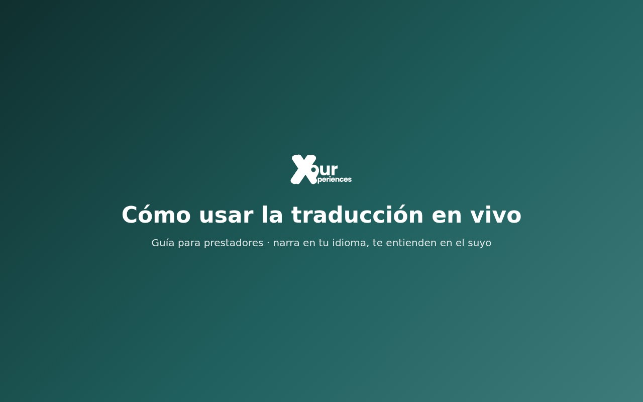 Cómo usar la traducción en vivo