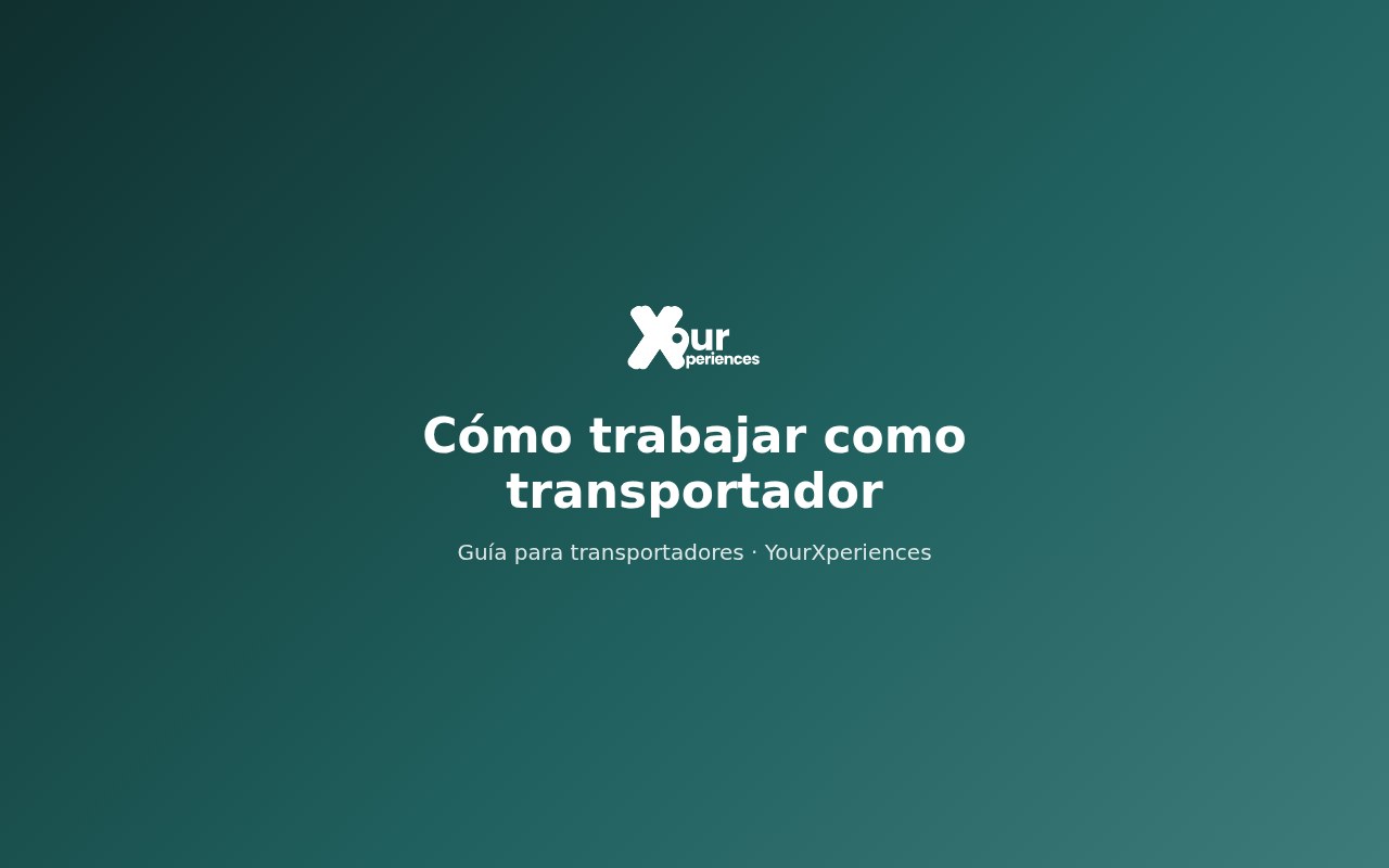 Cómo trabajar como transportador